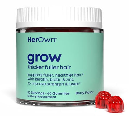 Her Own™ Grow Gummies — Biotin + Keratin for Fuller Hair