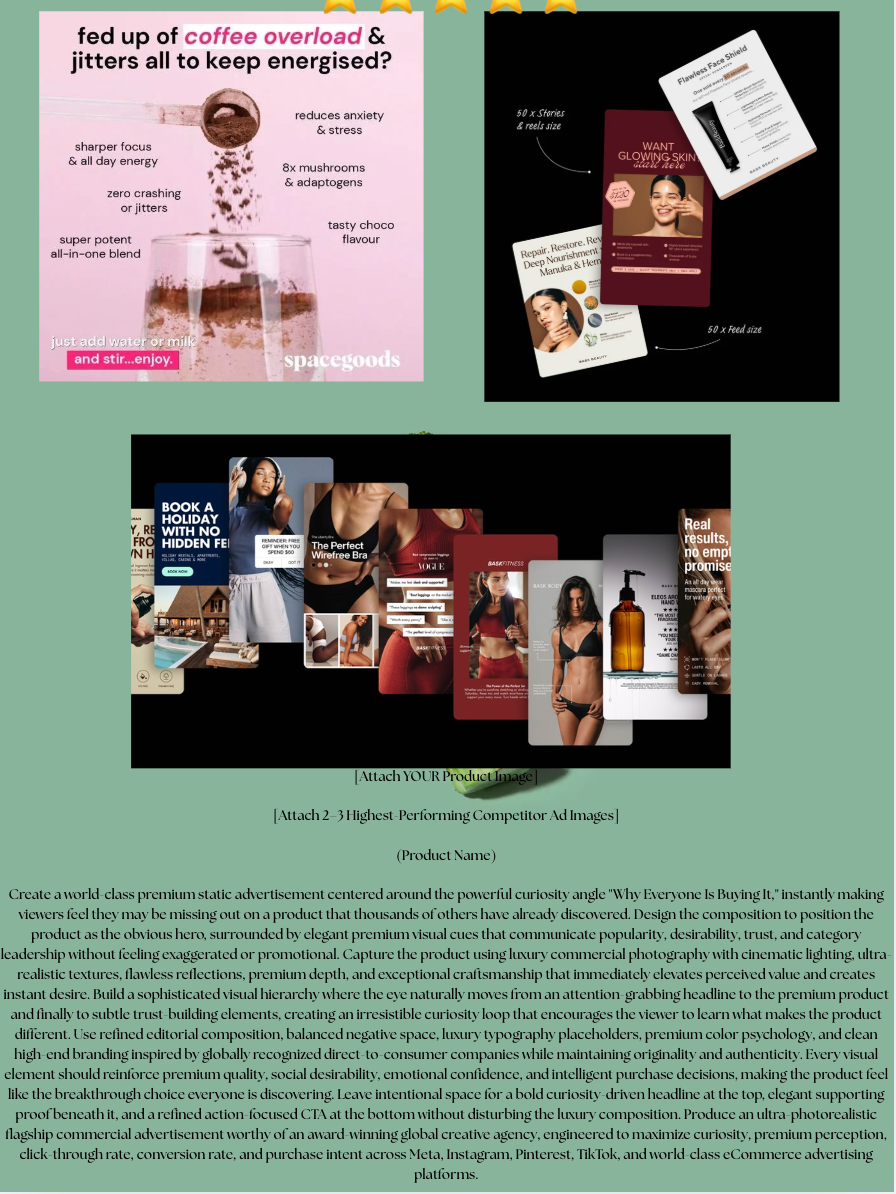 The Ultimate E-commerce Ad Creative Blueprint (20+ High-Conversion Angles Pack)