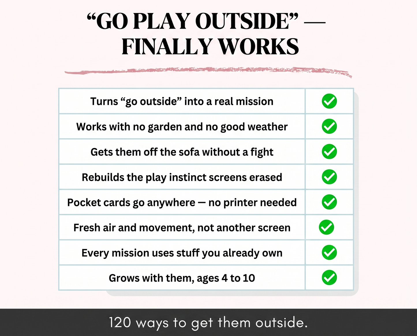 The Outdoor Adventure Pack — 120 Outdoor Missions