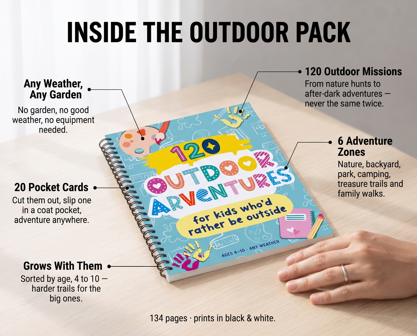 The Outdoor Adventure Pack — 120 Outdoor Missions